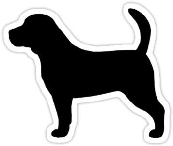 Beagle Silhouette - Beagle (375x360), Png Download