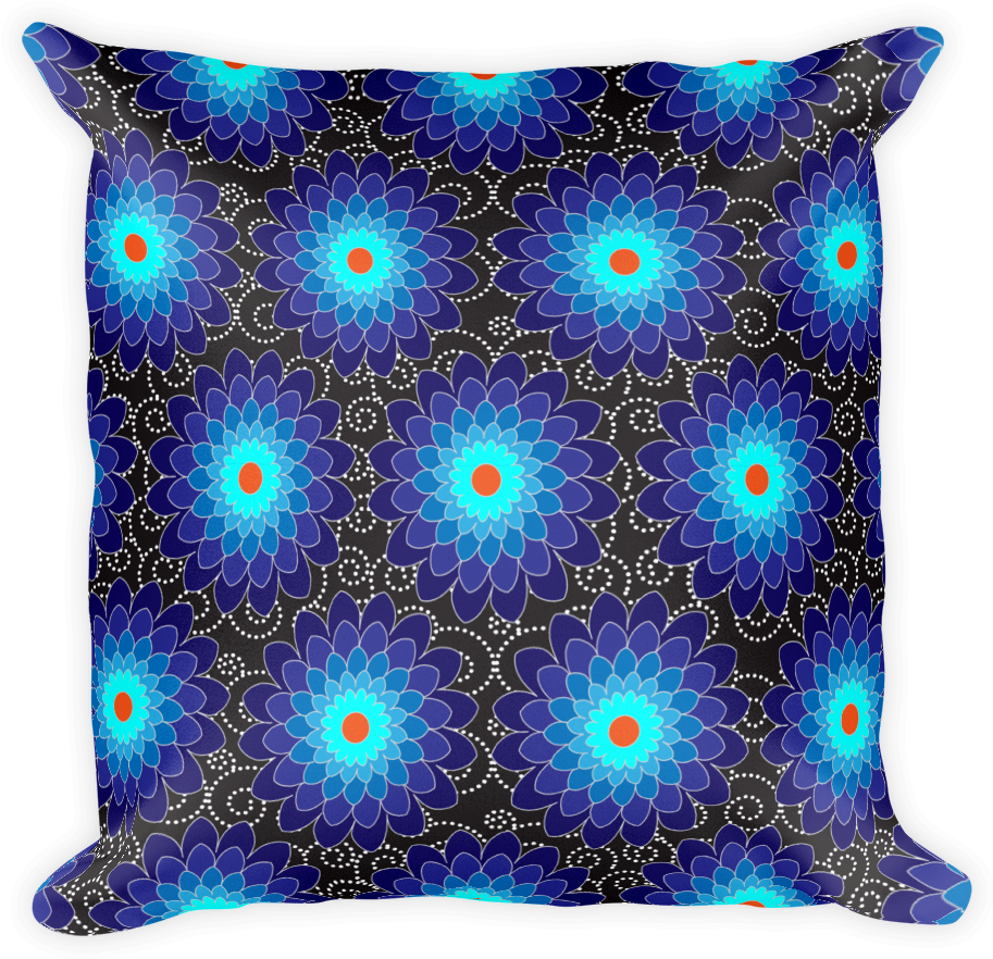 Square Pillow- Aster Galaxy - Cushion (1000x1000), Png Download