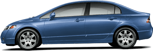 Used 2010 Honda Civic Lx - 2016 Mazda 3 Hatchback Blue (640x480), Png Download