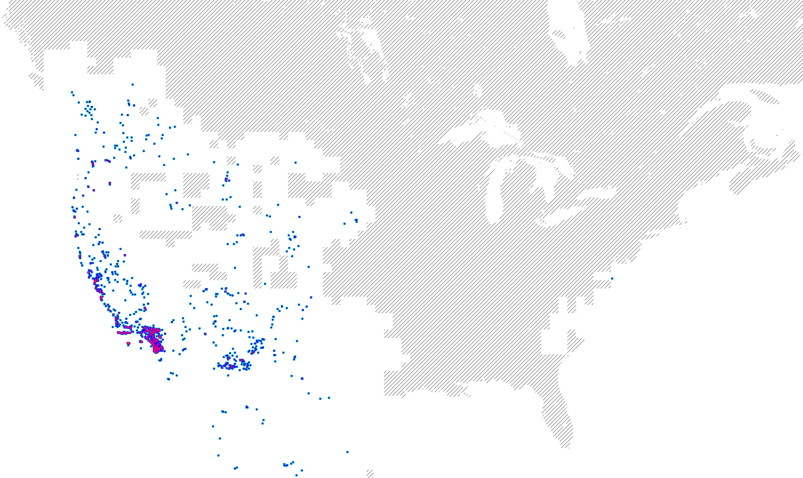 Base Map Where Plant Found - Fallout Usa Map (1656x986), Png Download