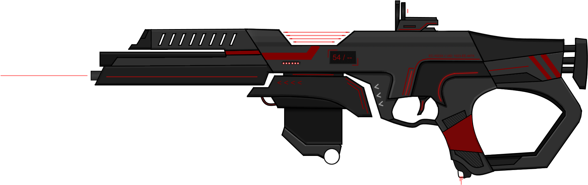 I Asked For Permission Also This Is A Lmg Conversion - Assault Rifle (2276x835), Png Download