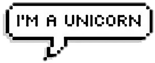 #stickers #tumblr #sitckertumblr #png #hípster #text - I M A Unicorn Speech Bubble (1024x950), Png Download