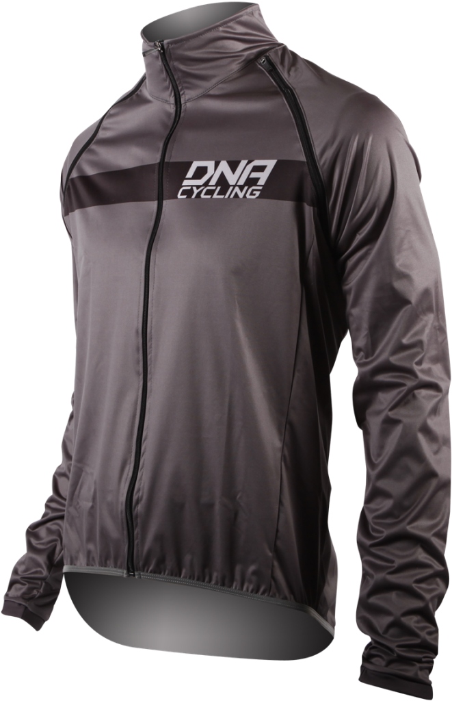 Dna Duo Convertible Jacket Asphalt - Leather Jacket (800x1173), Png Download