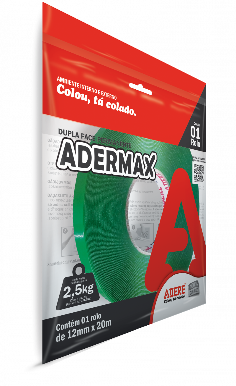Adermax Xt100 - Fita Dupla Face Adere (800x1305), Png Download