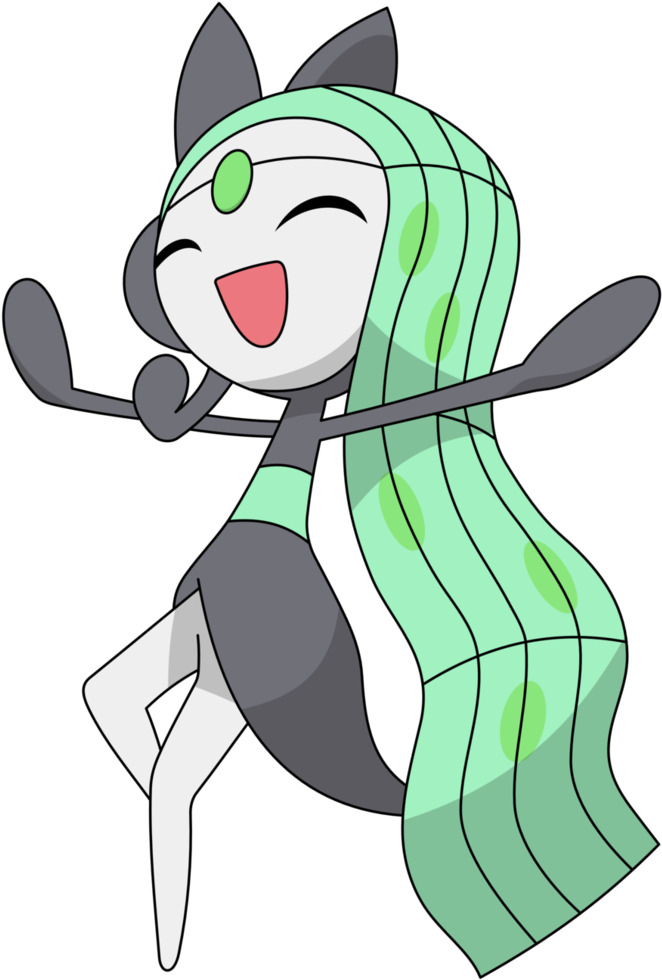 Meloetta Png - Pokemon Shiny Meloetta (774x1032), Png Download