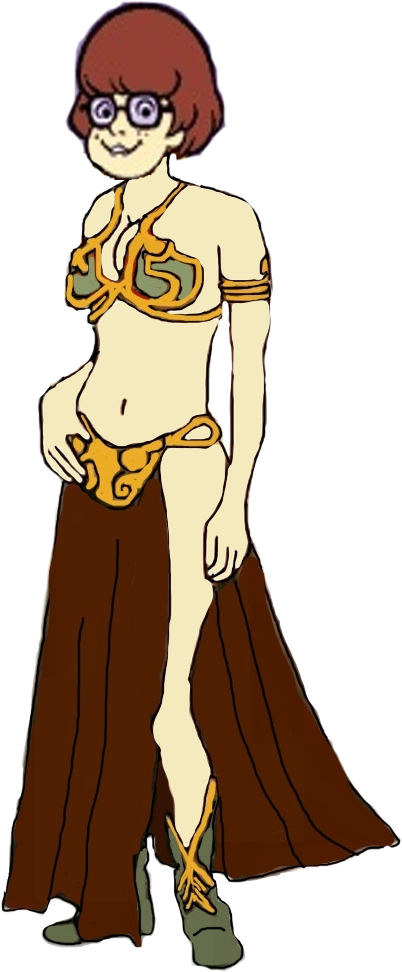 Velma Dinkley Wearing Leia's Metal Bikini - Mulan In A Bikini (466x992), Png Download
