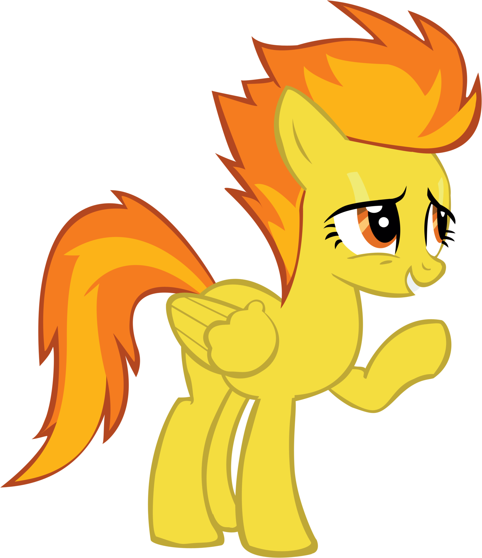 Spitfire - My Little Pony Rainbow Dash Hair Styling (1600x1822), Png Download