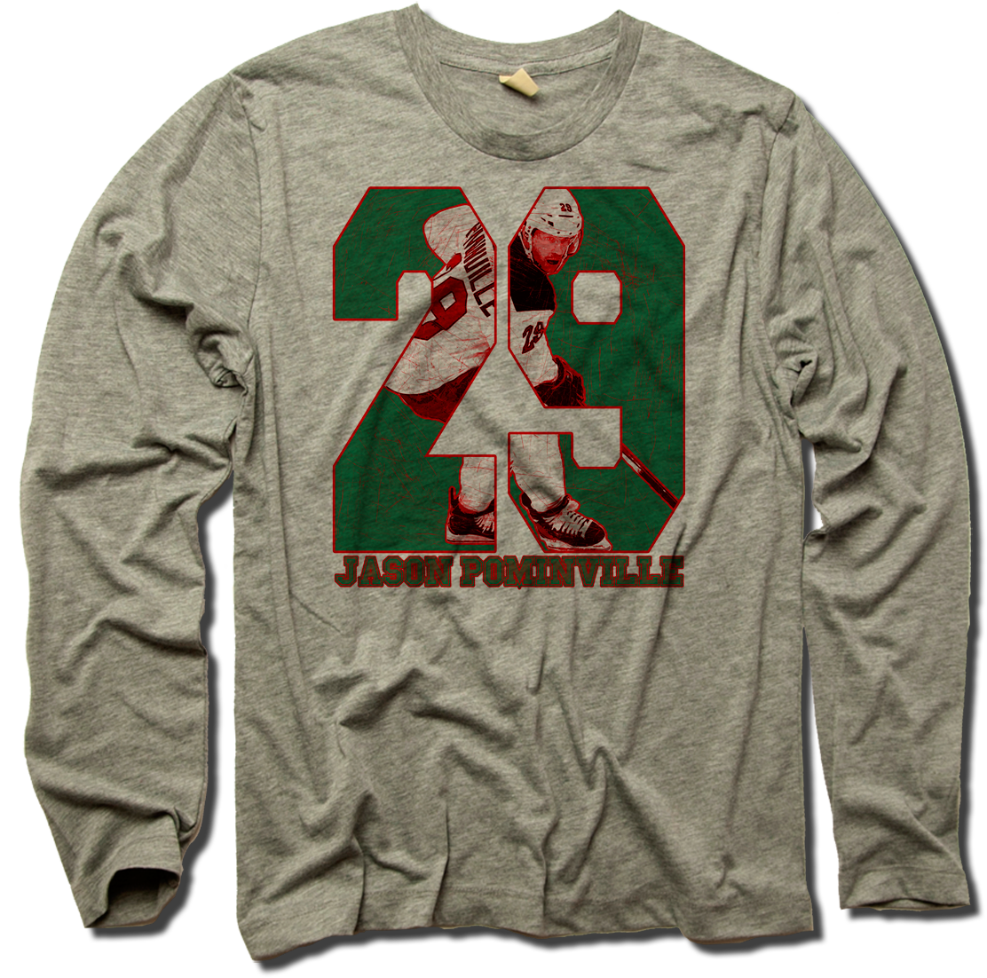 Jason Pominville Skating Bryce Harper, Skating, Ryan - Long-sleeved T-shirt (1174x1212), Png Download