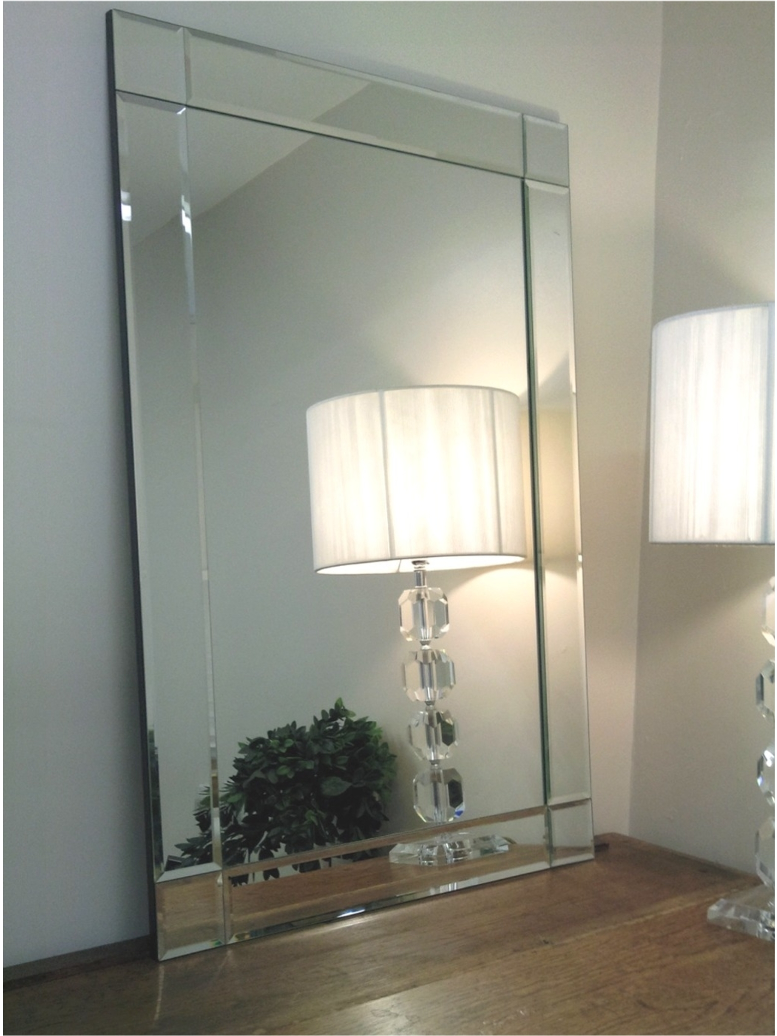 An Overall View Of This Stylish Art-deco Mirror In - Mirror (2048x2048), Png Download