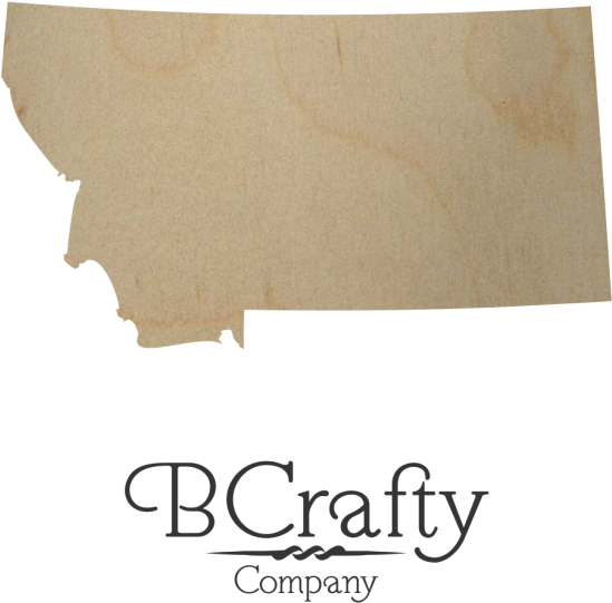 Wooden Montana State Shape Cutout - Envelope (684x912), Png Download
