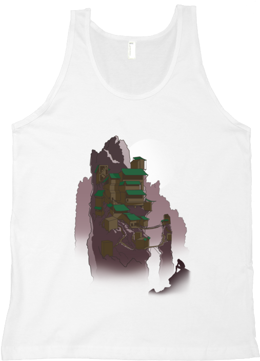 Abandoned Tower Tank Top - Active Tank (852x762), Png Download