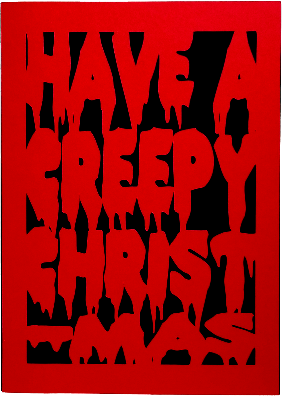 Holiday Card - Creepy Christmas - Poster (1500x1500), Png Download