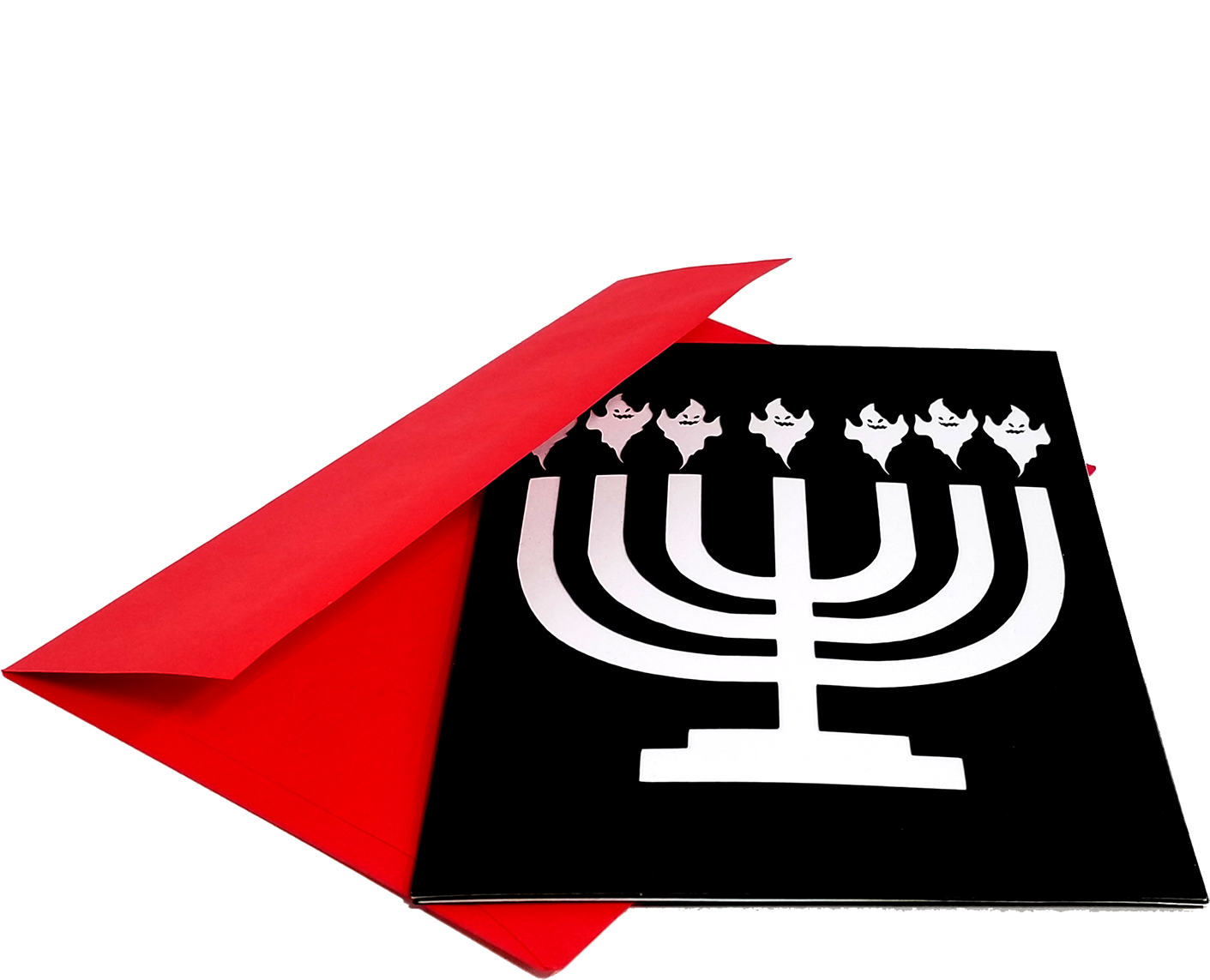 Holiday Card - Haunted Hannukah - Hanukkah (1500x1500), Png Download