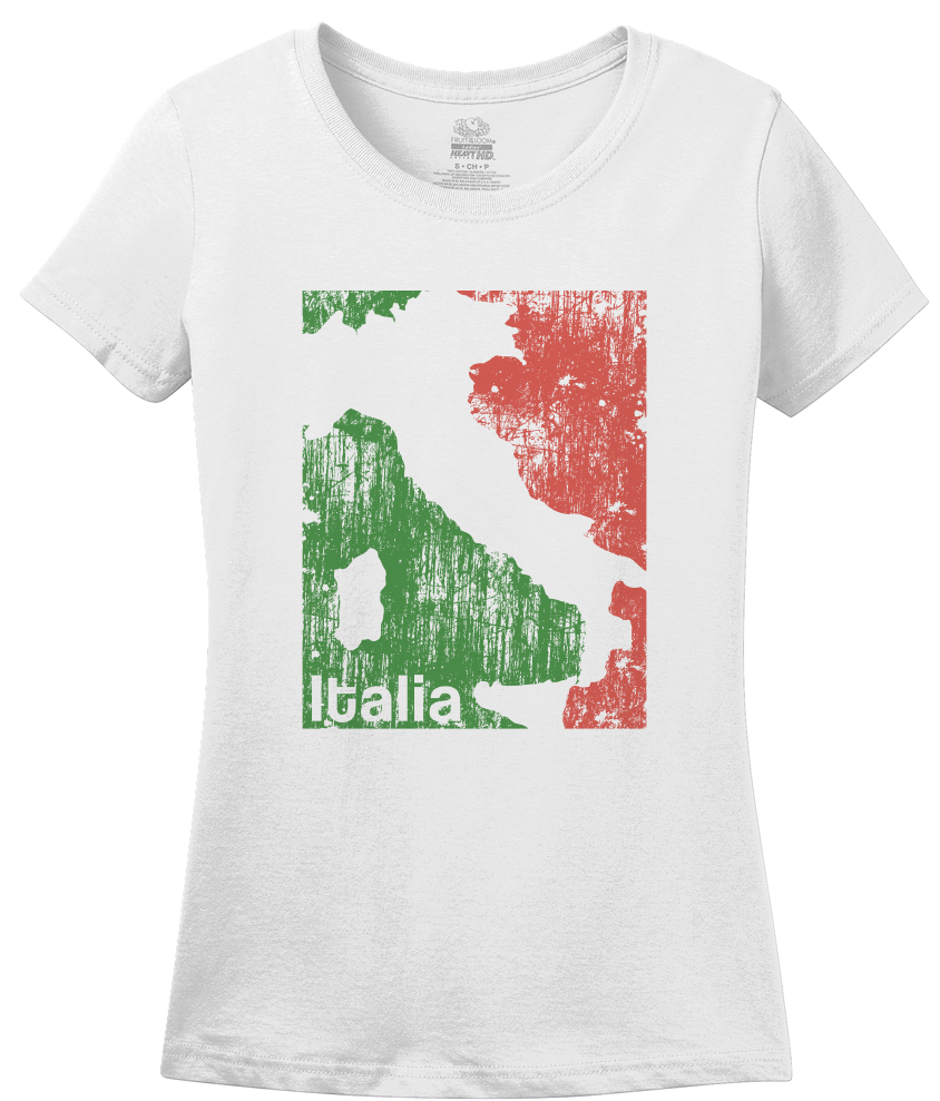Ladies White Italia Silhouette - Tree (843x1005), Png Download