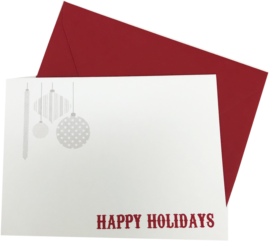 Modern Ornament Holiday Christmas Card Set By Dodeline - Envelope (1250x1250), Png Download