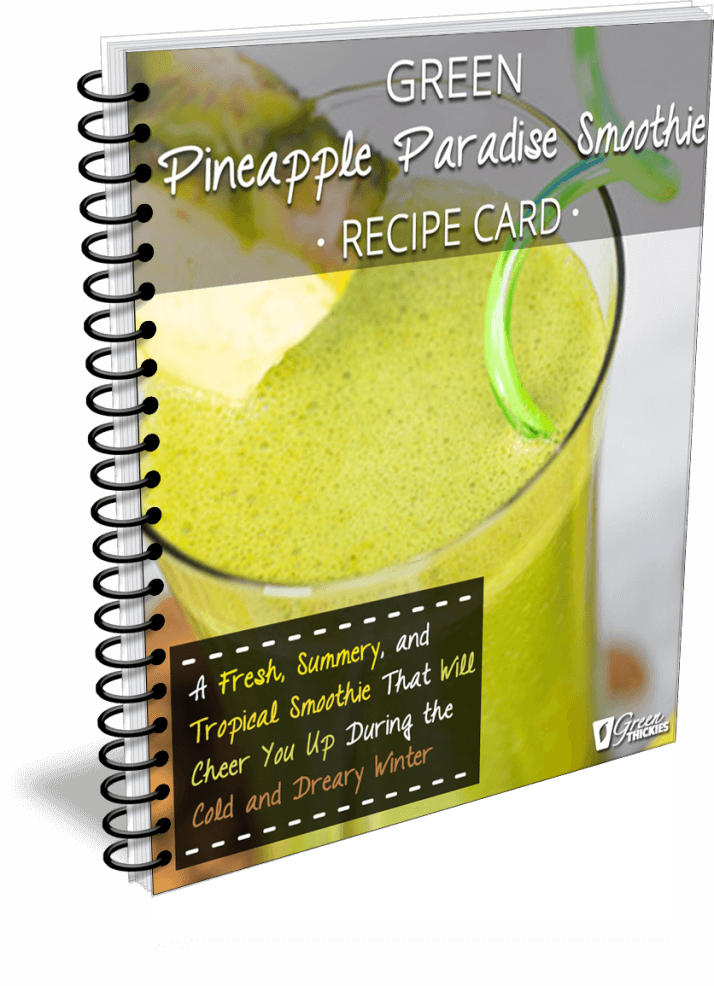 Green Pineapple Paradise Smoothie Recipe Card - Periodic Table Of Elements Worksheet For 6th Grade (714x986), Png Download