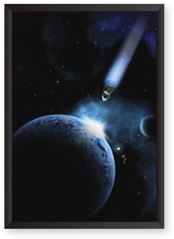 Satellite In Space - Outer Space (600x600), Png Download