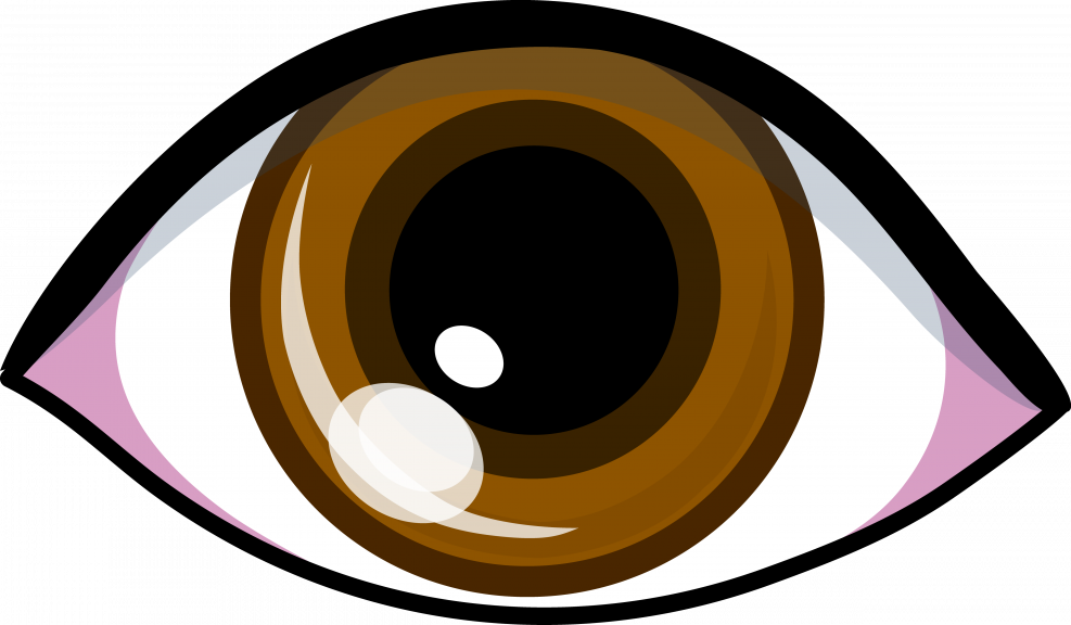 Eye Clipart Brow - Brown Eye Clipart (987x576), Png Download