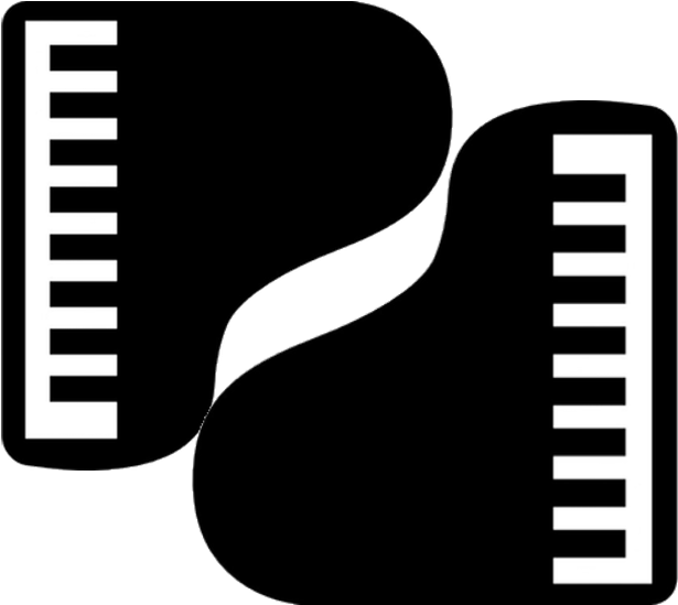 Dueling Piano Icon - Graphic Design (626x568), Png Download