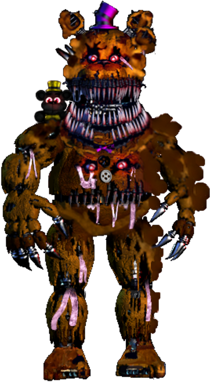 #fnaf #twisted #fnaf4 #fredbear - Old Freddy Y Toy Freddy (1024x1344), Png Download