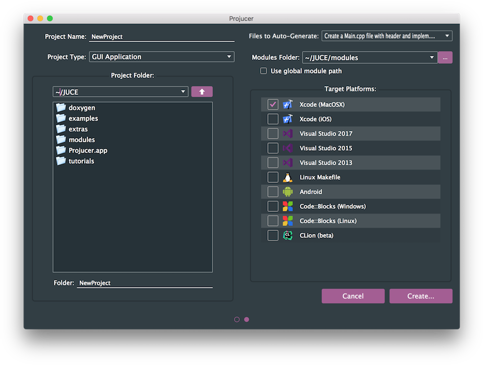 Create New Project Window - Juce C++ (1000x755), Png Download