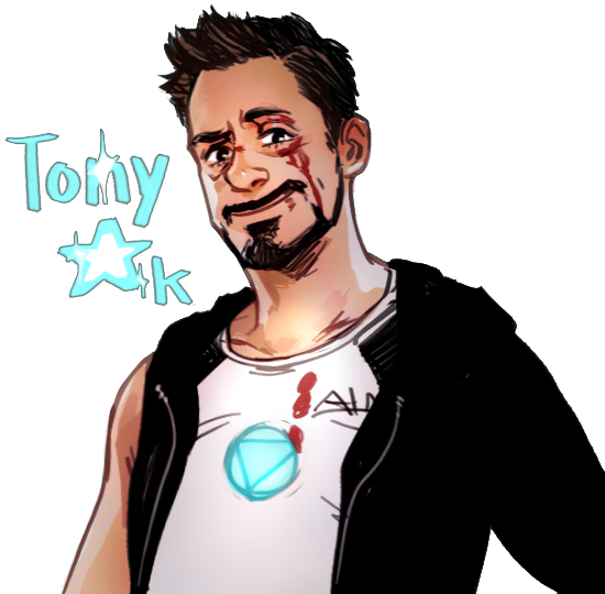 Tony Stark Png - Tony Stark Drawing Cartoon (563x562), Png Download