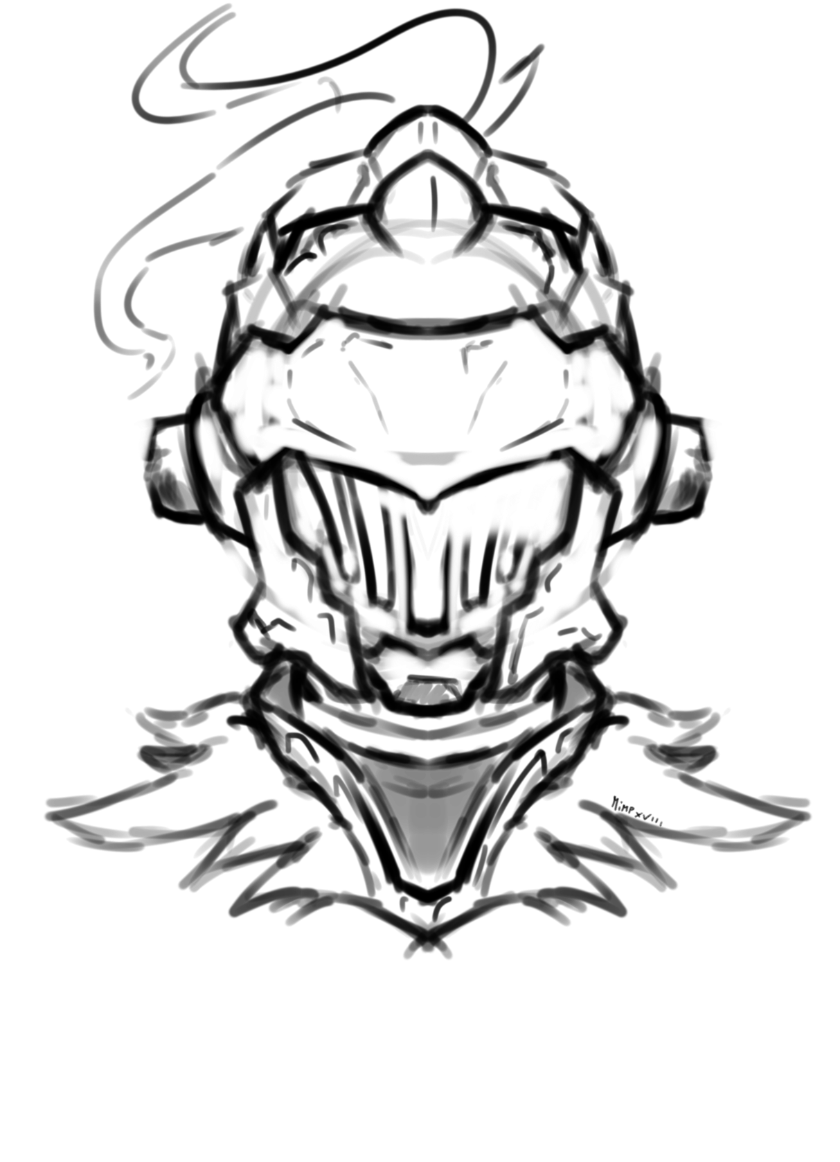 Goblin Slayer I Love This Manga Click On It, He Have - Sketch (1280x1811), Png Download