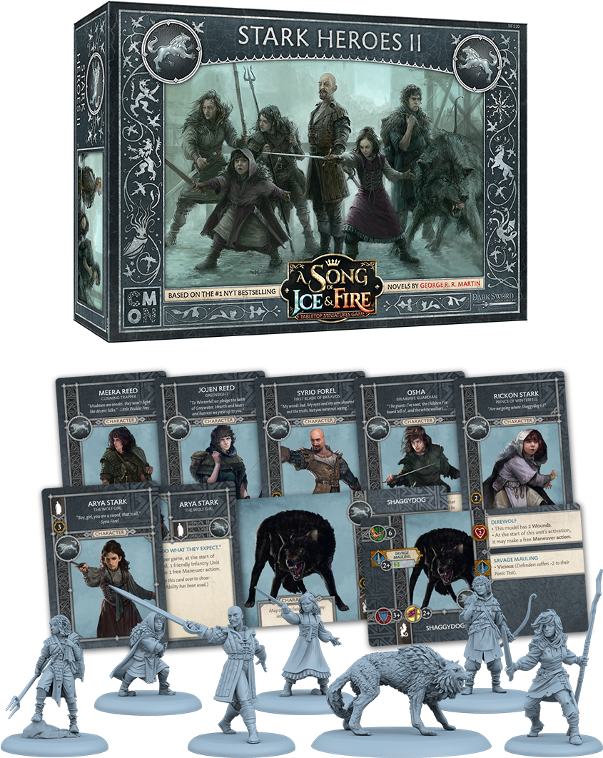 Followers Of The Direwolf - Song Of Ice And Fire Stark Heroes 2 (900x1140), Png Download