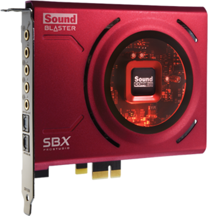Аудиокарта Pci-e Creative Sound Blaster Zx - Sound Blaster Z Mic Input (1280x720), Png Download