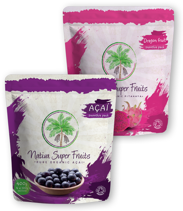 Pure Organic Acai And Dragon Fruit - Açaí Palm (600x682), Png Download