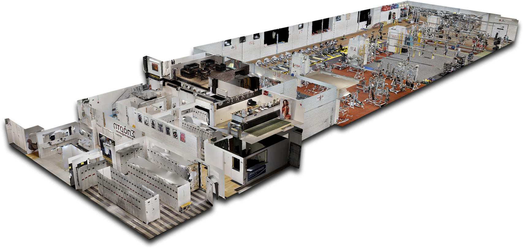Sparta Gym 04 - Floor Plan (1800x839), Png Download