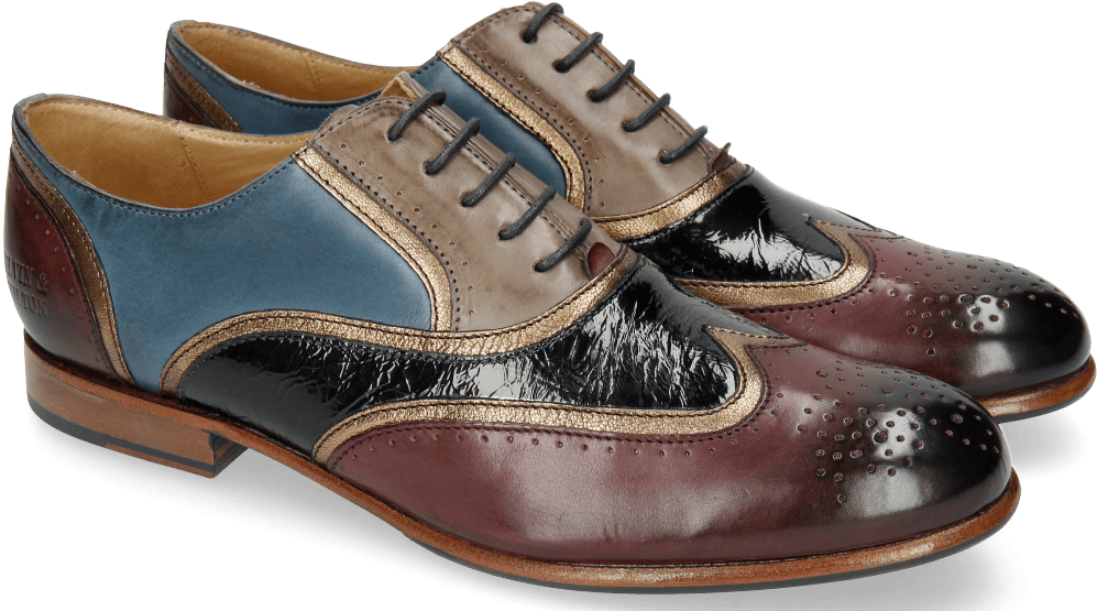 Oxford Shoes Sally 38 Burgundy Stone Mid Blue Nappa - Grigio Patent Leather (1024x1024), Png Download