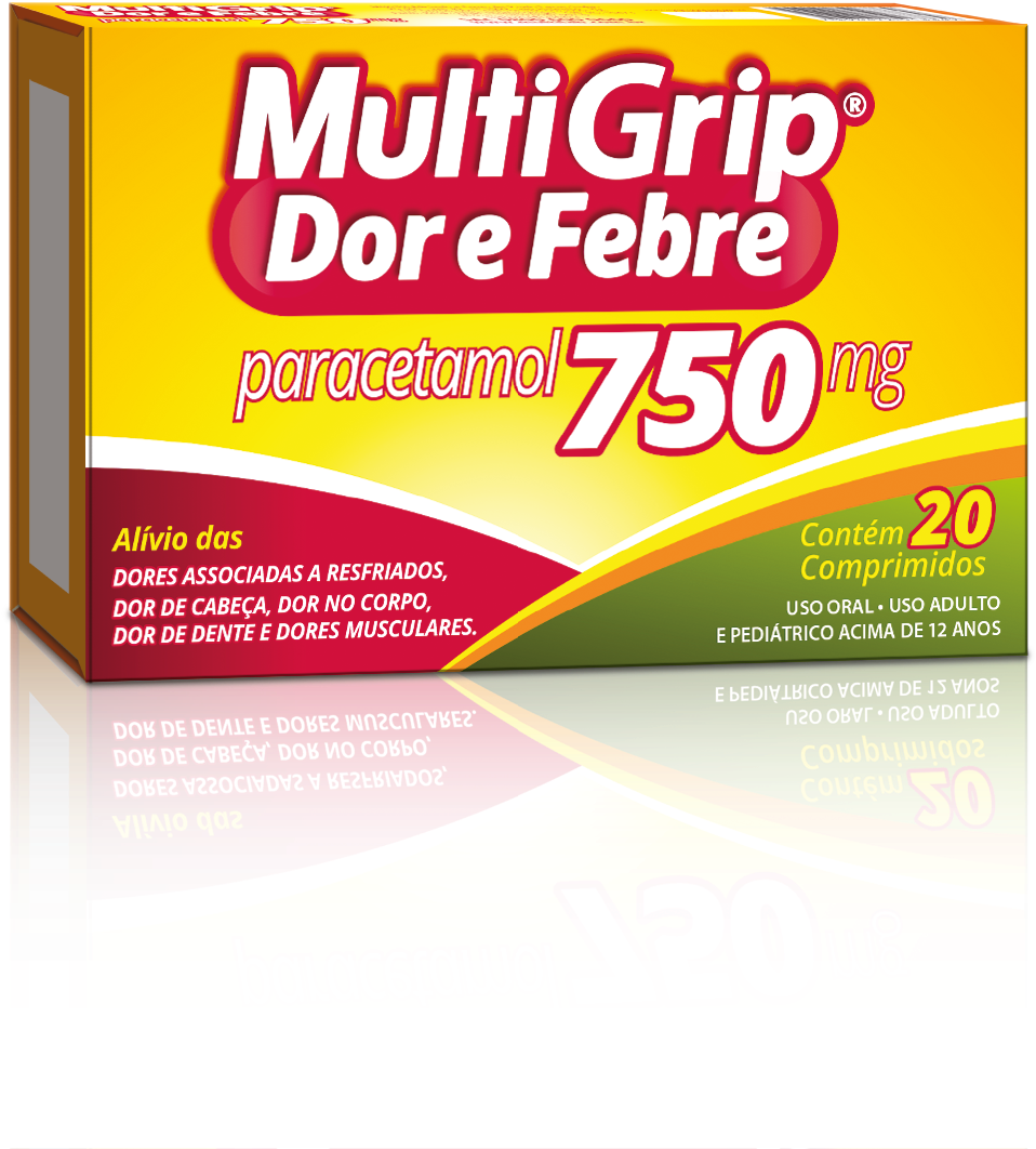 Multigrip Dor E Febre - Graphic Design (1004x1072), Png Download