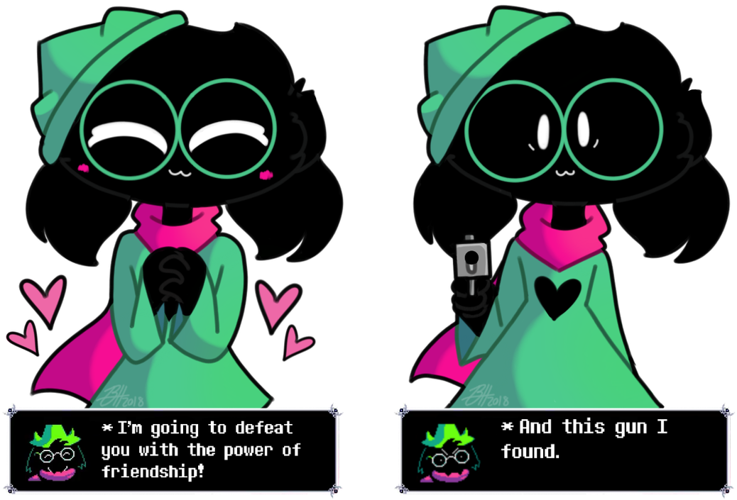 Ralsei, No - Ralsei With A Gun (1131x707), Png Download