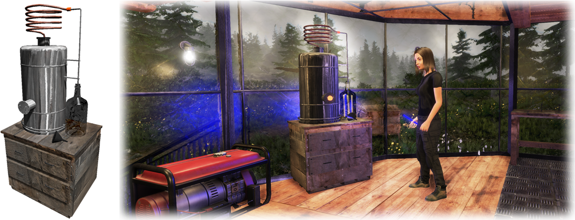 Players Can Now Craft A Distiller - Table (1281x444), Png Download