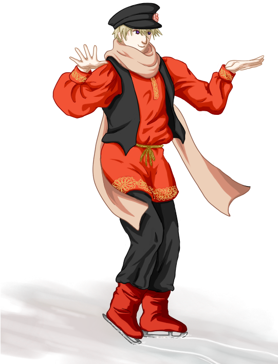 Image Result For Hetalia Ice Skating - Hetalia Russia Ice Skate (540x800), Png Download