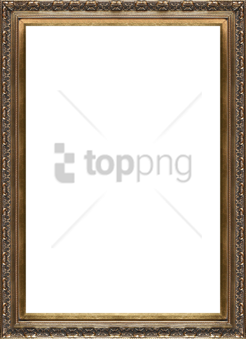 Colorful Frame Frame Clipart Child Transparent Background - Golden Photo Frame (480x661), Png Download