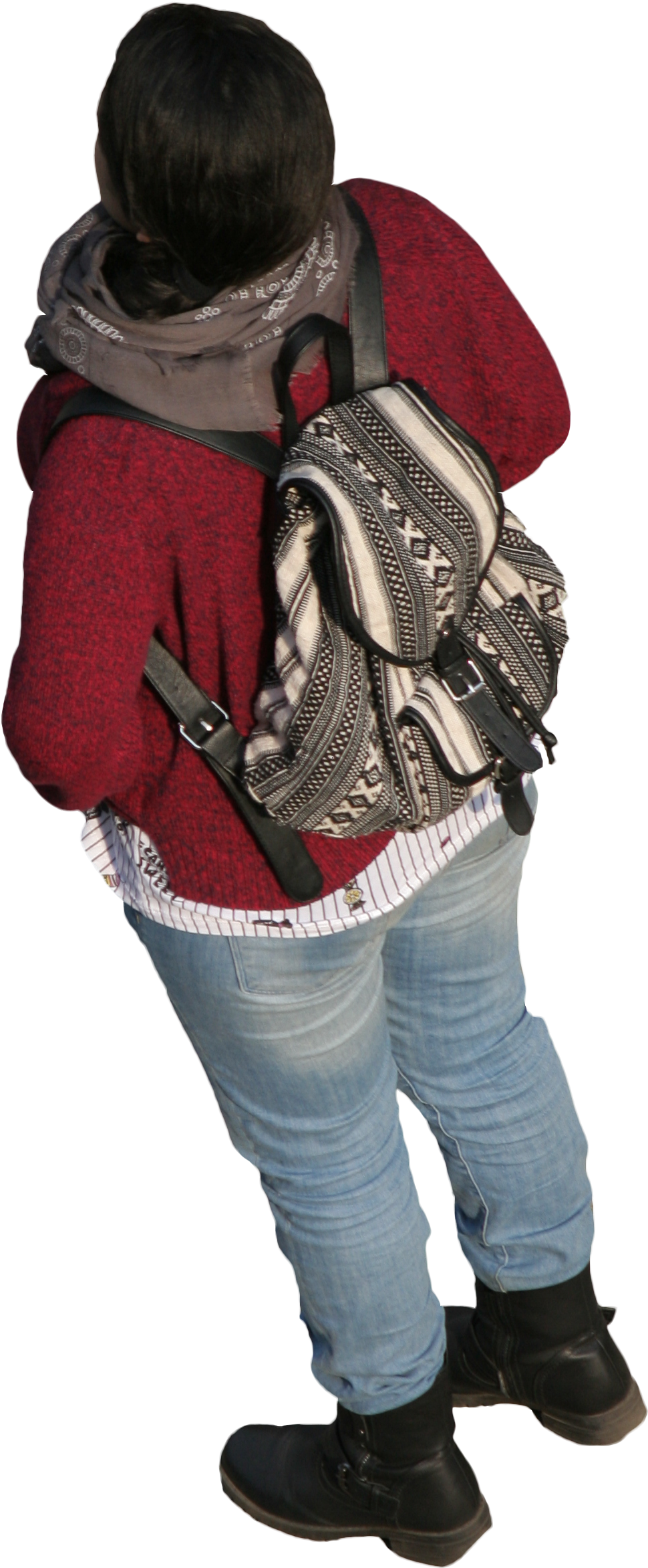 2d People - Woman From Above Png (1702x2632), Png Download