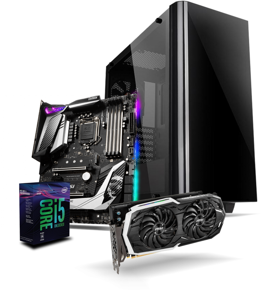 Desktop Custom Pc - Msi Mpg Z390 Gaming Pro Carbon (943x1000), Png Download