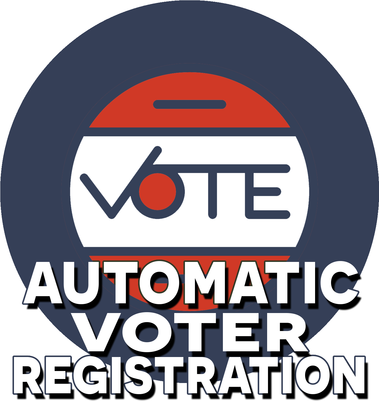 Support A Strong Democracy - Circle (1327x1500), Png Download