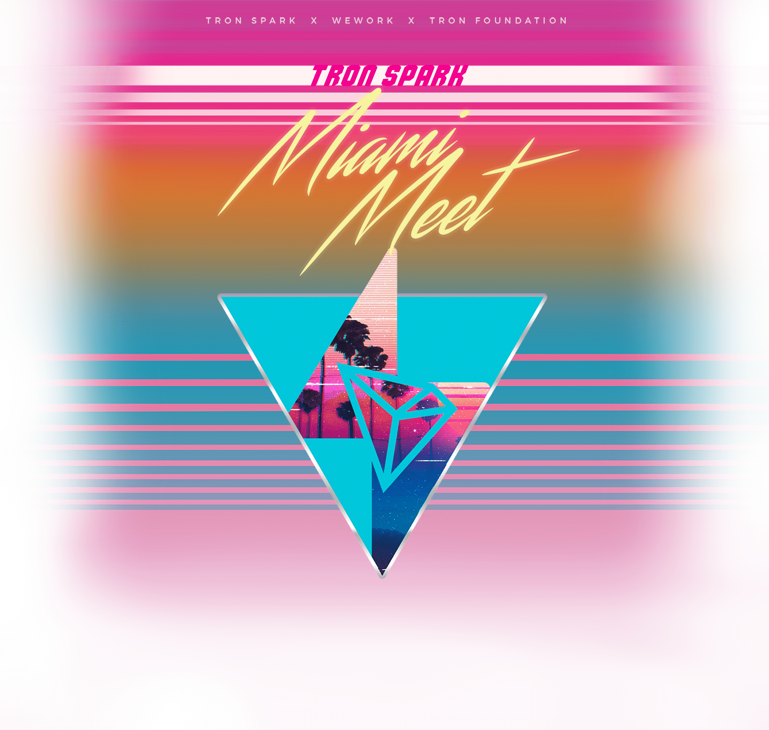 Tron Spark Wework Miami Meet Event - Graphic Design (2500x2375), Png Download