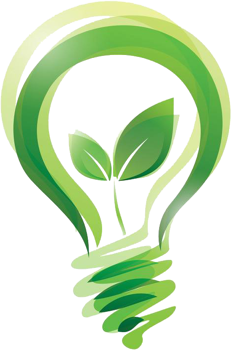 Leaf Light Illustration Sustainability Green Bulb Friendly - Green Light Bulb (885x1024), Png Download