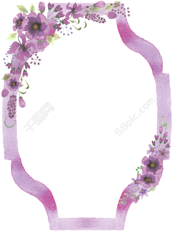 Watercolor Flowers,flower Vector,flower Pattern - Necklace (780x976), Png Download