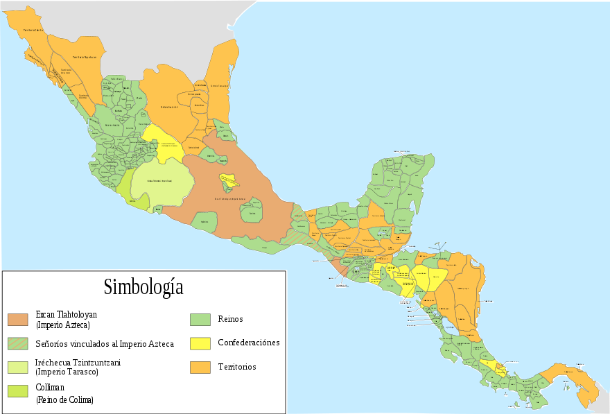 Mesoamerica Empires (880x597), Png Download