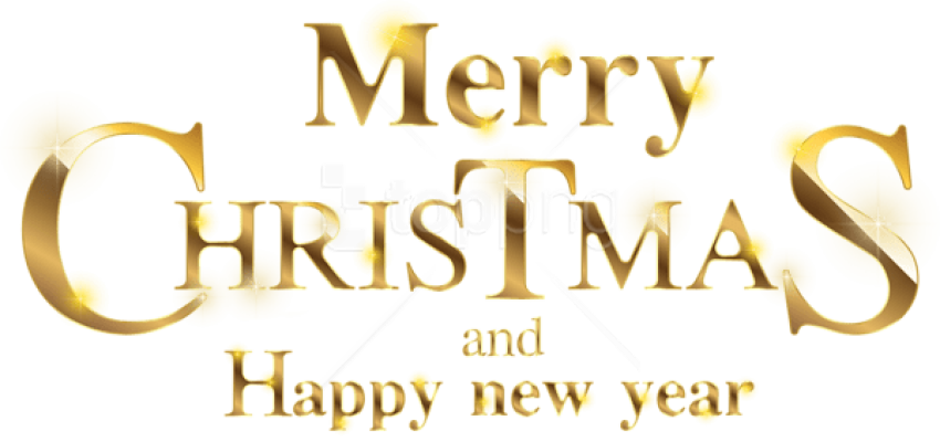 Free Png Merry Christmas Gold Transparent Png Merry Christmas And Happy New Year 2019 Png Full Size Png Download Seekpng