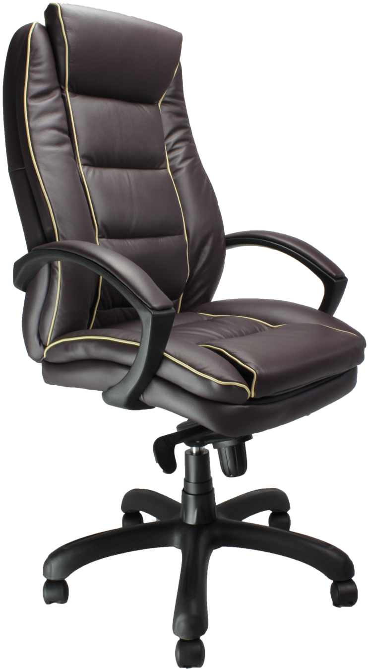 Office Chair Leather Office Chair High Back Office (833x1400), Png Download