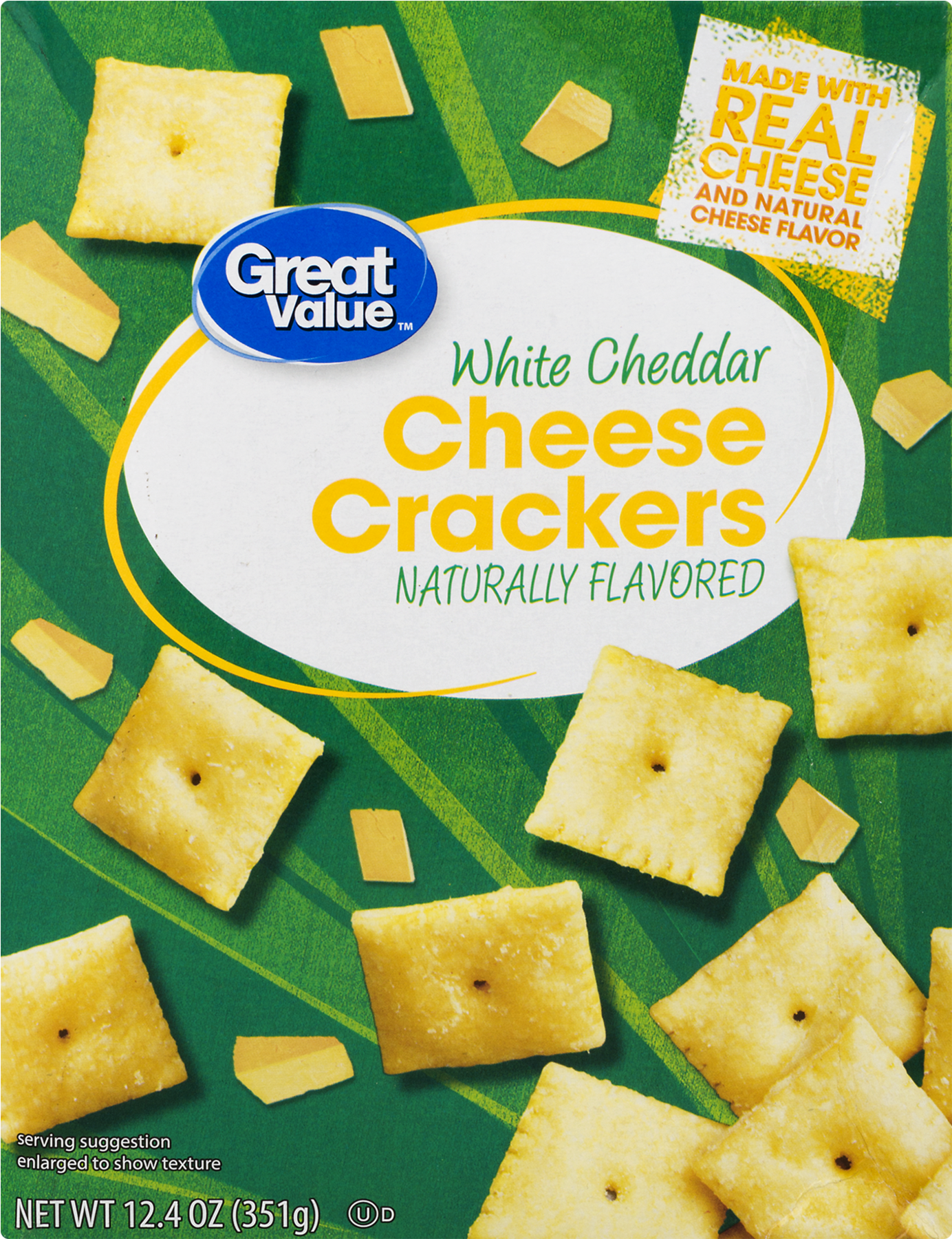Great Value White Cheddar Cheese Crackers, - Great Value White Cheddar Cheese Crackers (1800x1800), Png Download