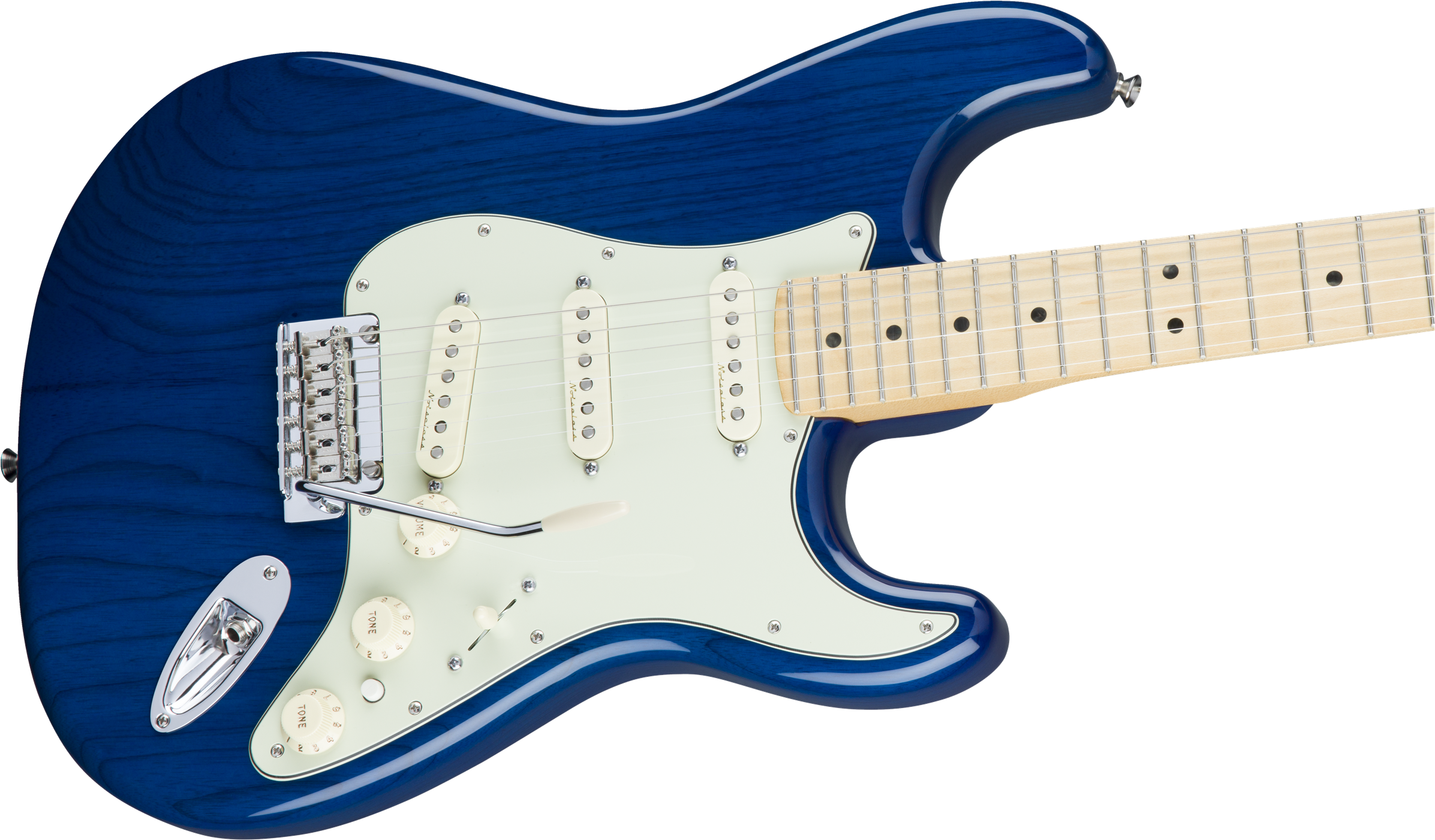 Fender Deluxe Maple Fingerboard - Fender Deluxe Strat Sbt (2400x1408), Png Download