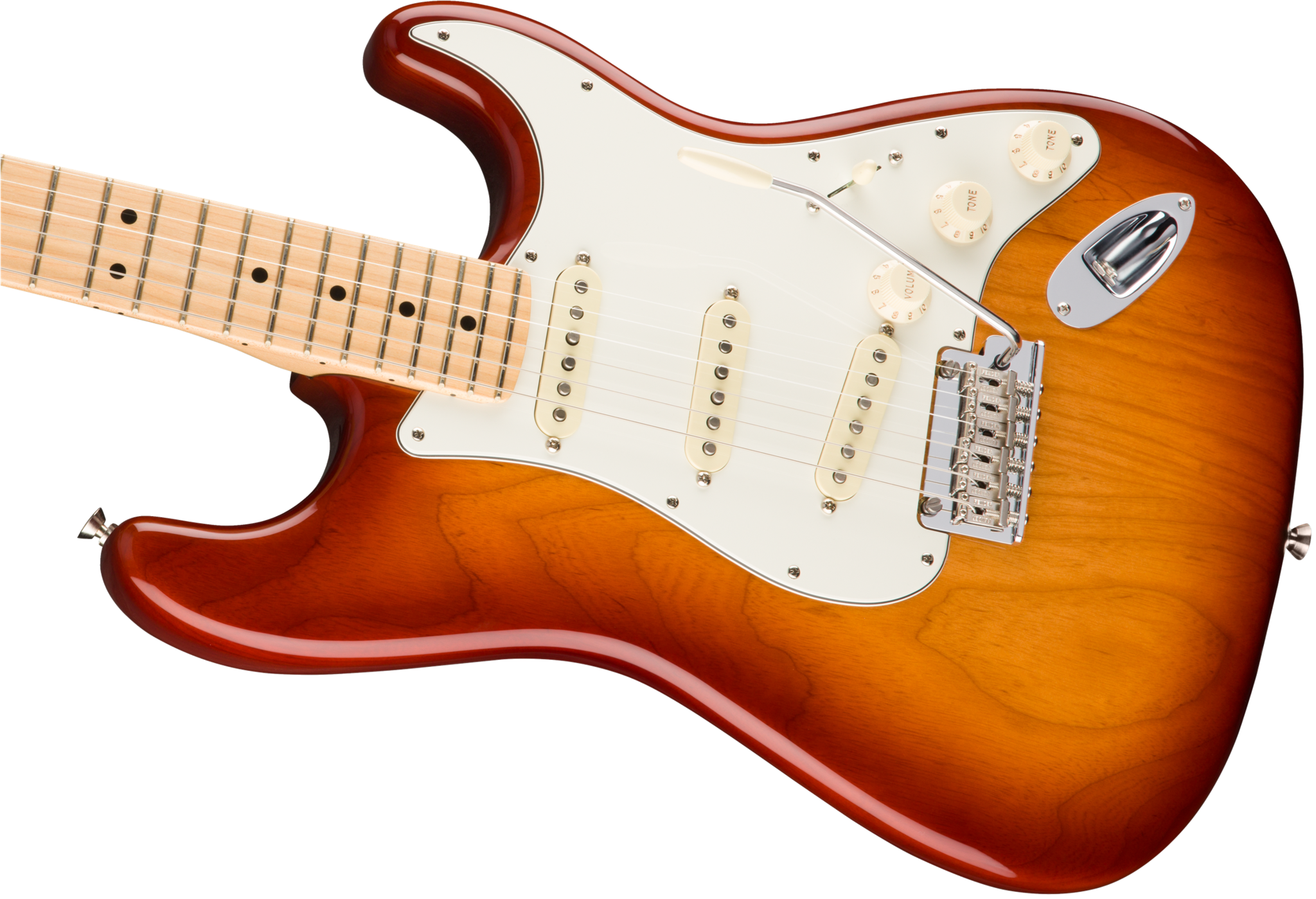 Fender American Professional Stratocaster Sienna Sunburst - Fender Stratocaster 3 Color Sunburst (2048x1399), Png Download