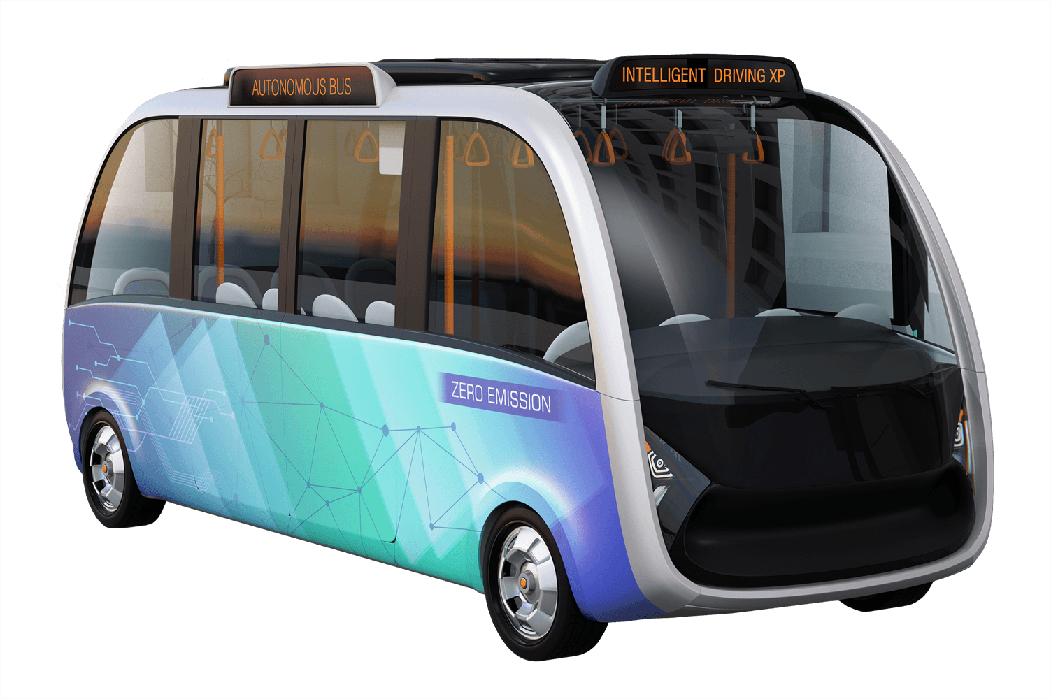 Autonomous Shuttles - Minibus (1503x1000), Png Download